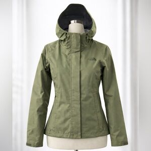 The North Face Women’s Resolve Hooded Waterproof Jacket – Olive – Extra Small